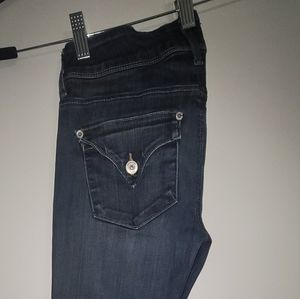 HUDSON JEANS WOMENS FLAP POCKET SKINNY JEANS SIZE 26